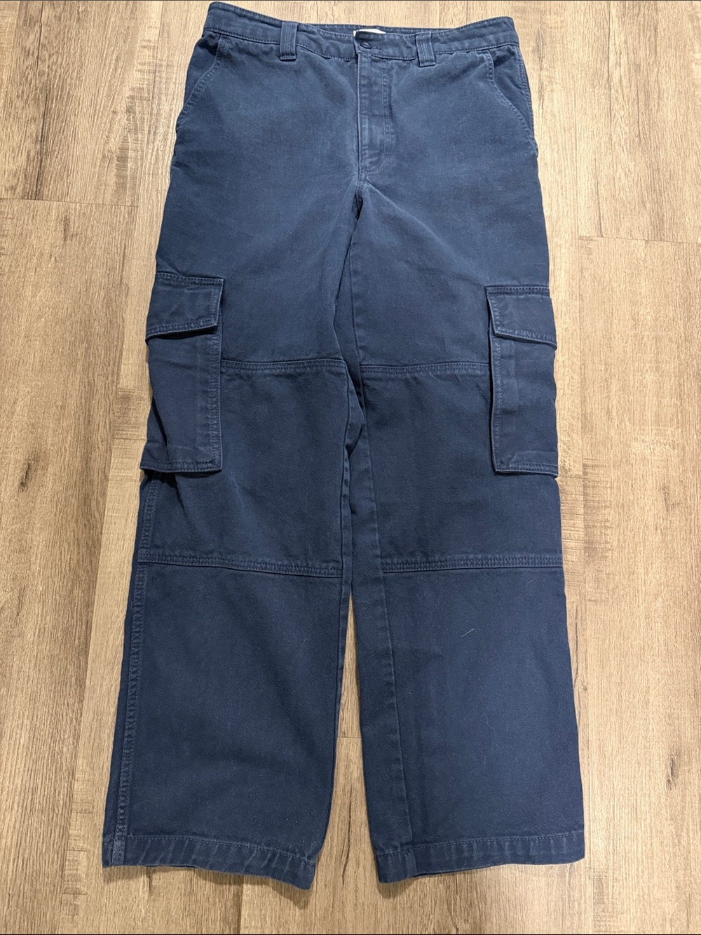 TNA Navy Cargo Pants with Side and Back Pockets